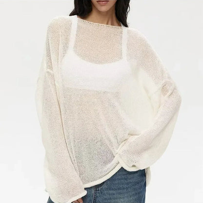 Pull Ajouré Femme – Maille Fine et Transparente