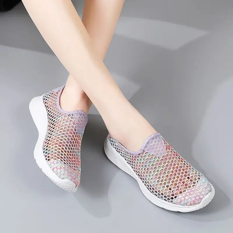 Chaussure en maille respirante pour femmes