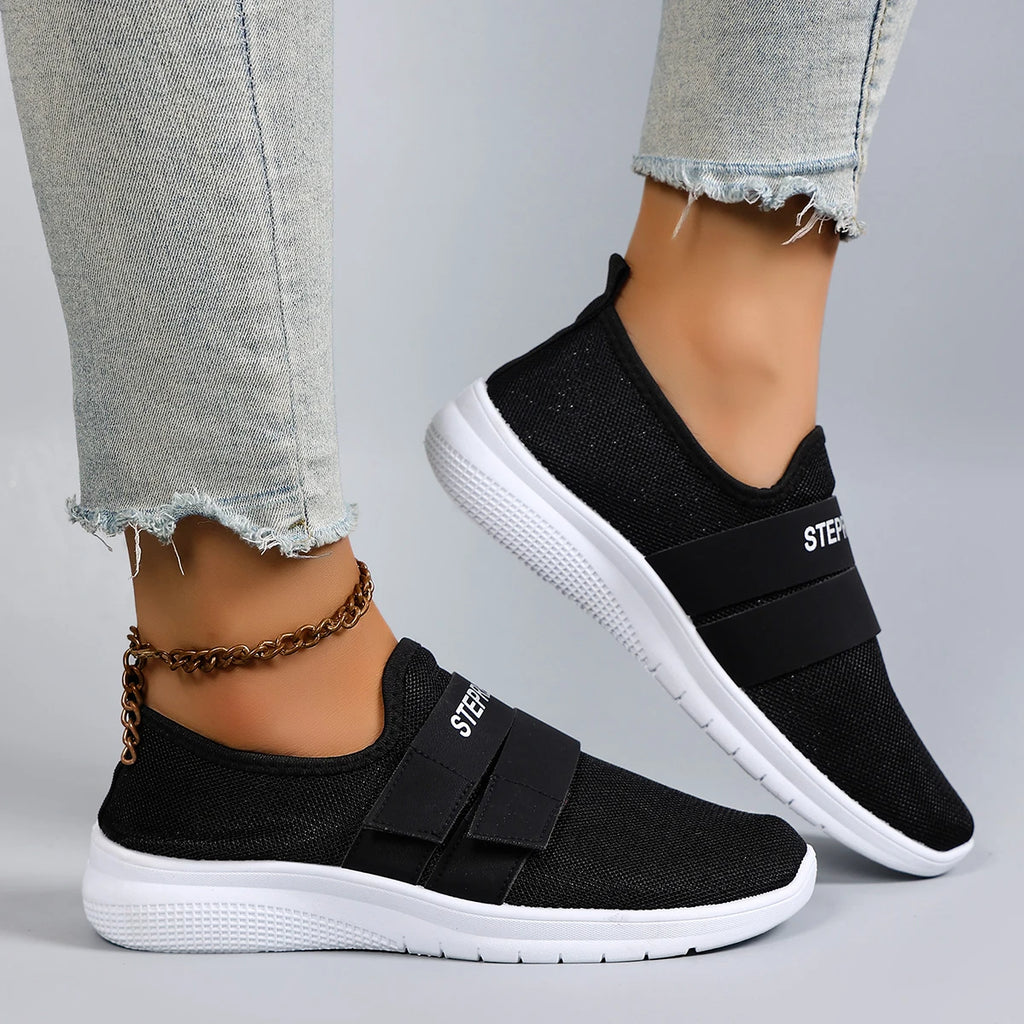 Chaussures plates d'été en maille respirante pour femmes