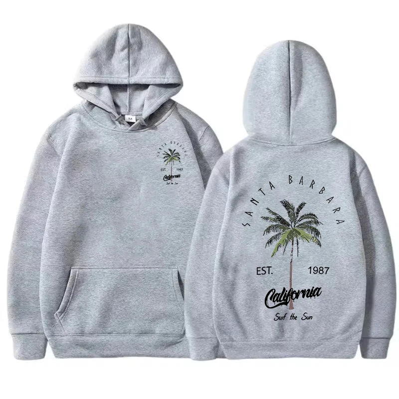 Sweats à capuche College Samta Barbara California pour femmes