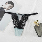 String taille basse transparent pour femmes