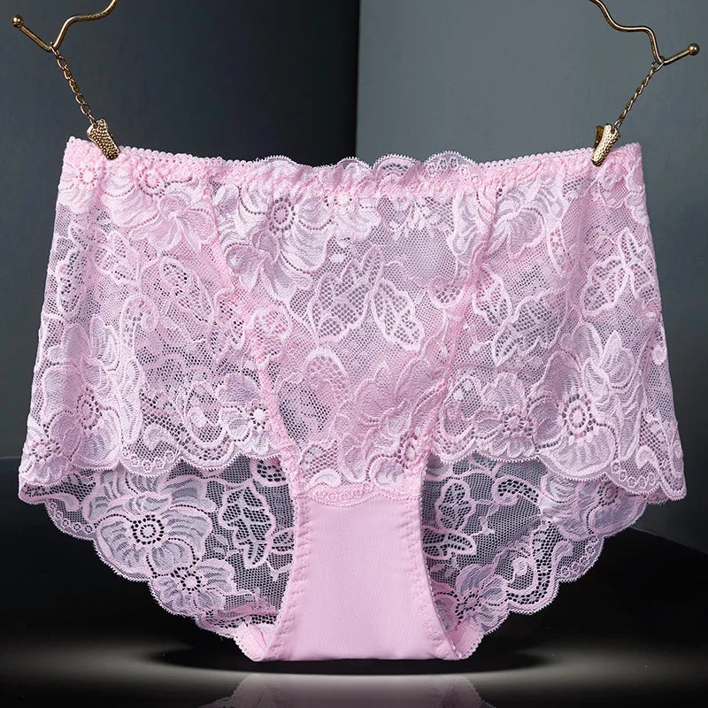 Culotte sexy en dentelle effet push-up, sans coutures  pour femmes
