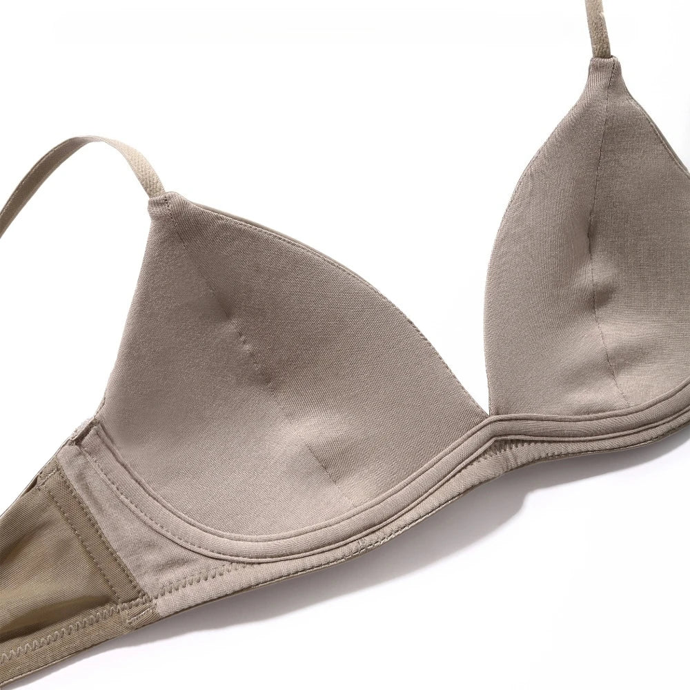 Ensemble soutien-gorge push-up sans armatures et culotte en dentelle pour femmes