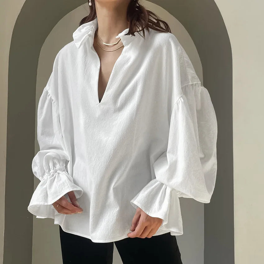 Chemisier blanc pour femmes
