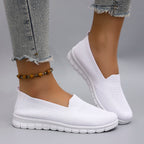 Chaussures plates d'été en maille respirante pour femmes