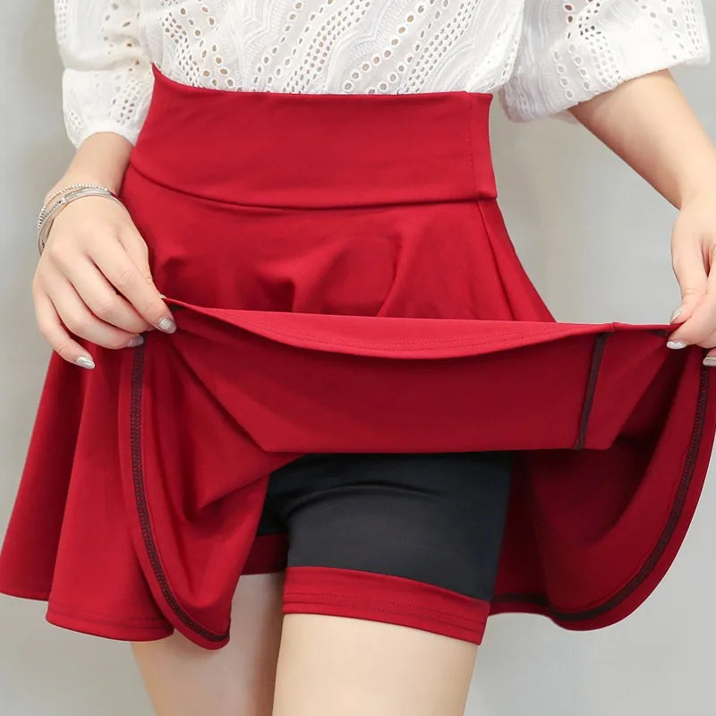 Jupe short plissée pour femmes