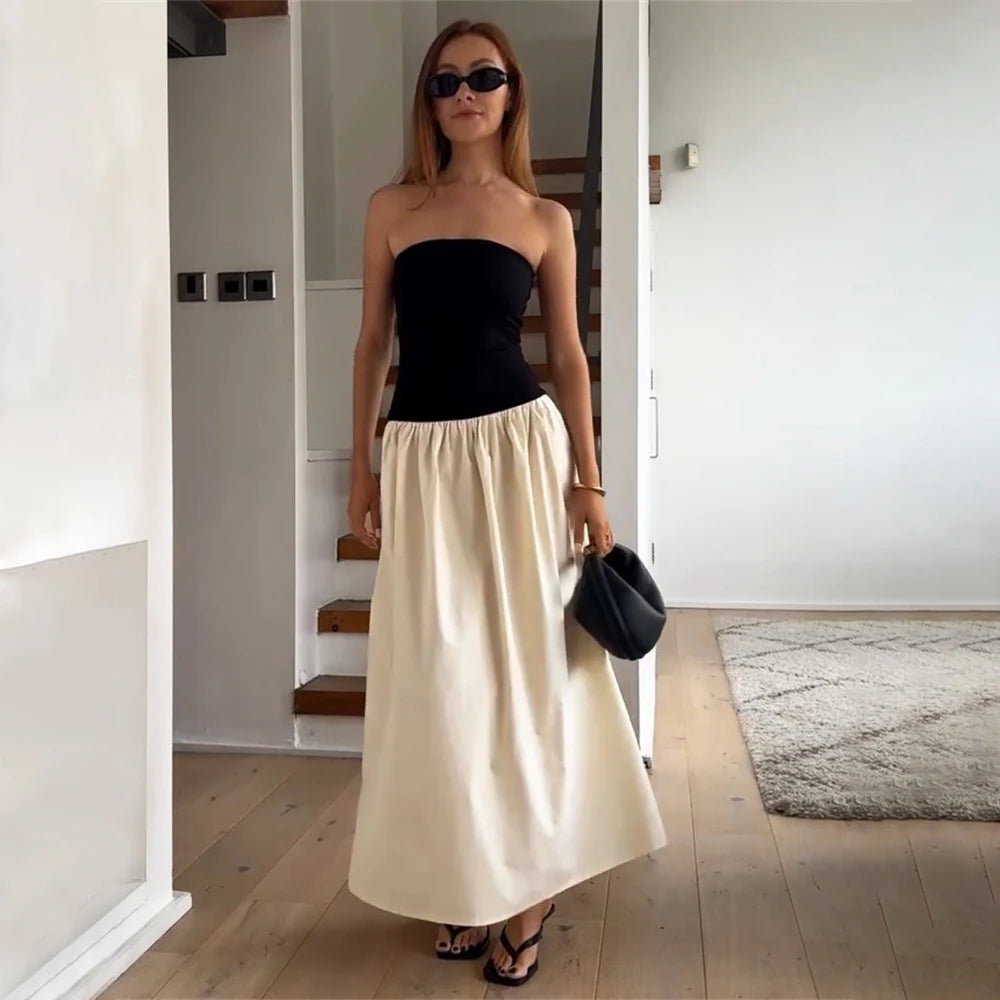 Robe moulante plissée Slim pour femmes