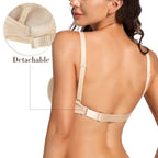 Soutien-gorge push-up  dos nu pour femmes