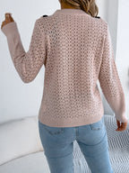 Pull tricoté à manches longues pour femmes