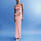 Robe longue élégante à imprimé floral pour femmes