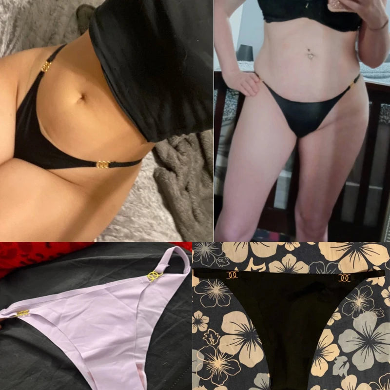 String sans couture découpée au laser pour femmes
