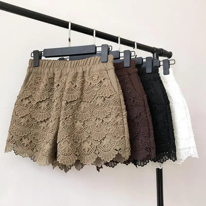 Short en dentelle pour femmes