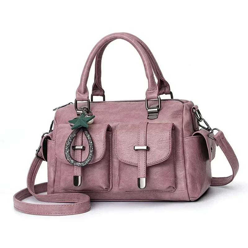 Sac en cuir PU souple pour femmes