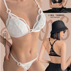 Ensemble de soutien-gorge et string en dentelle pour femmes