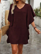 Robe courte ample et décontractée pour femmes