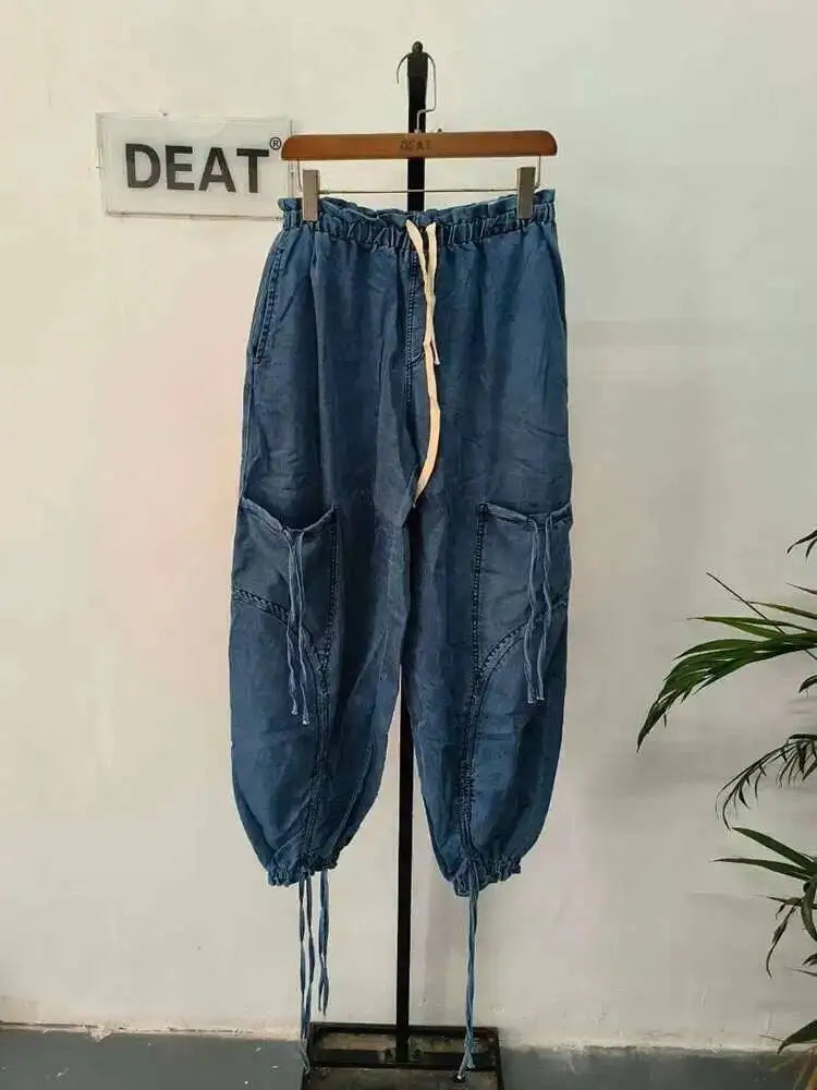 Jean taille haute élastique pour femmes