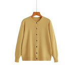 Cardigan tricoté à col rond pour femmes