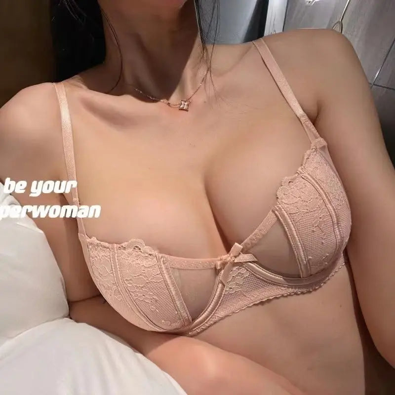Soutien-gorge à armatures en dentelle française pour femmes