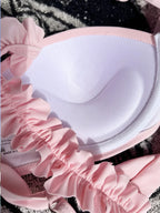 Maillot de bain push-up à volants pour femmes