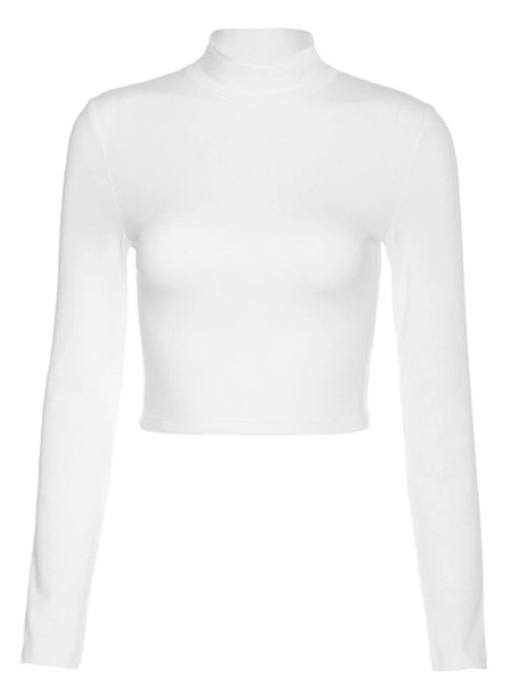 t-shirts dos nu à manches longues pour femmes