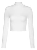 t-shirts dos nu à manches longues pour femmes