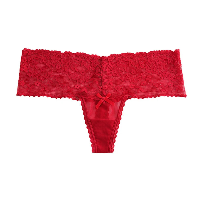 String en dentelle évidée pour femmes