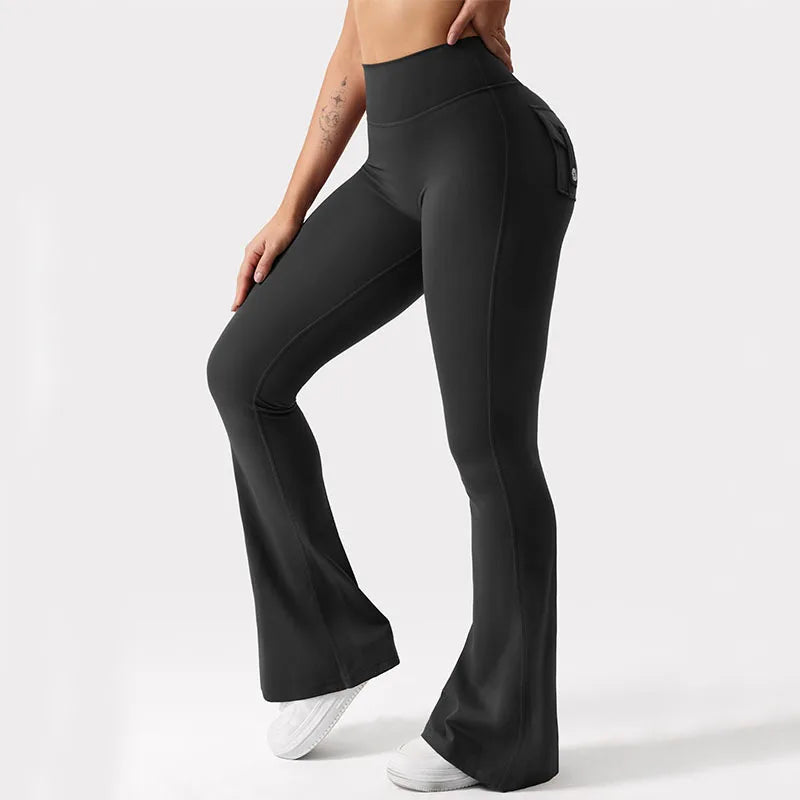 Leggings de Yoga à jambes larges et extensibles pour femmes