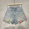 Short en jean déchiré pour femmes