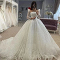 Robe de mariée à paillettes glamour pour femmes