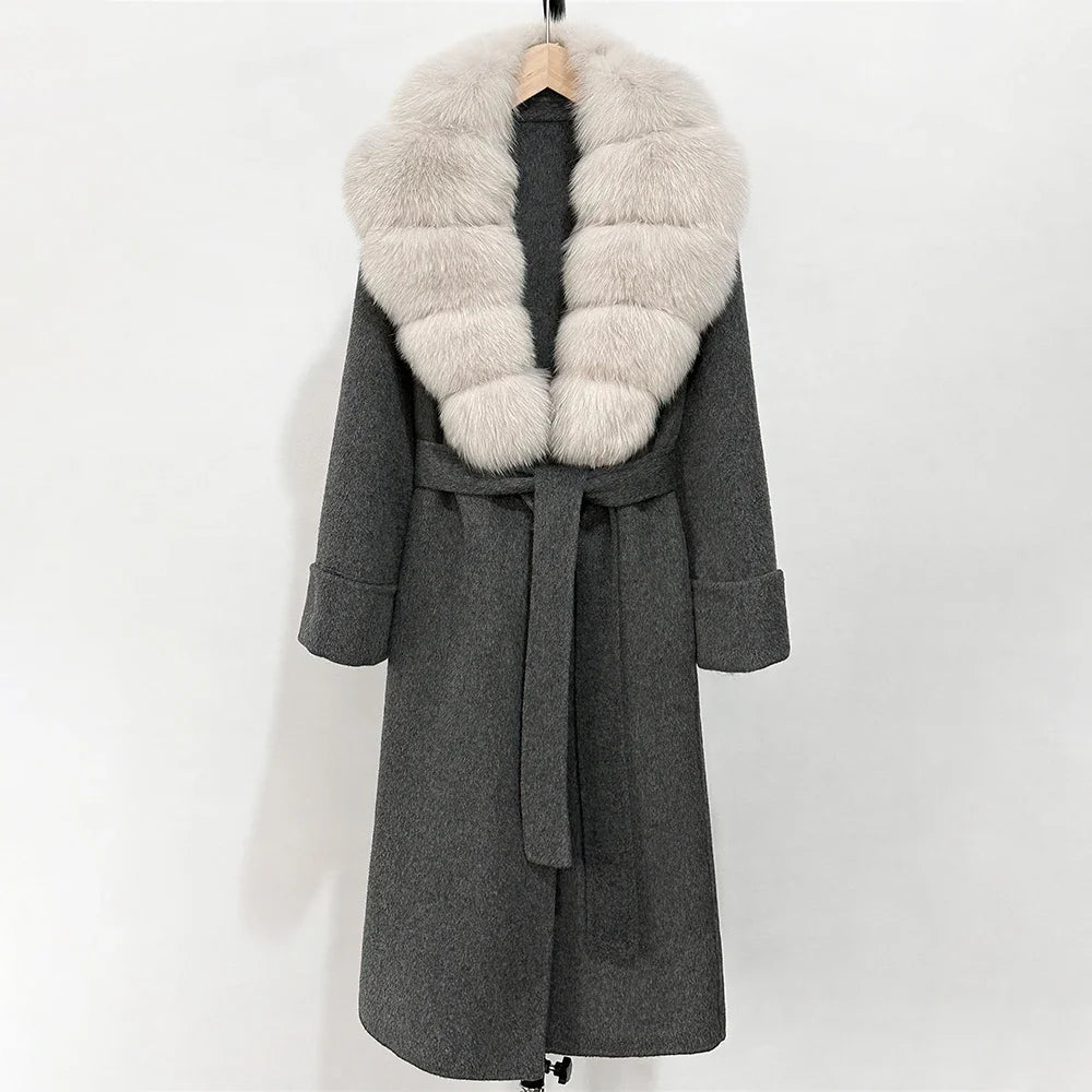 Manteau en laine de cachemire femmes