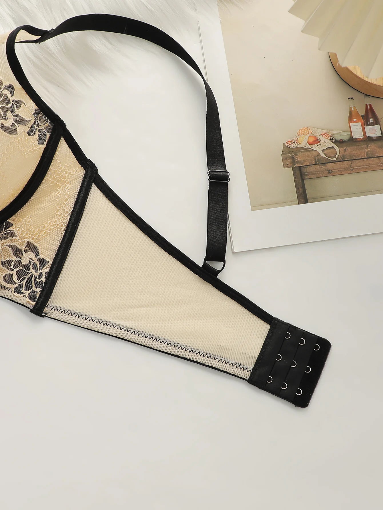 Soutien-gorge sexy en dentelle brodée pour femmes