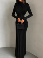 Robe moulante à manches longues pour femmes