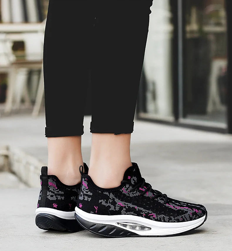 Baskets compensées pour femmes