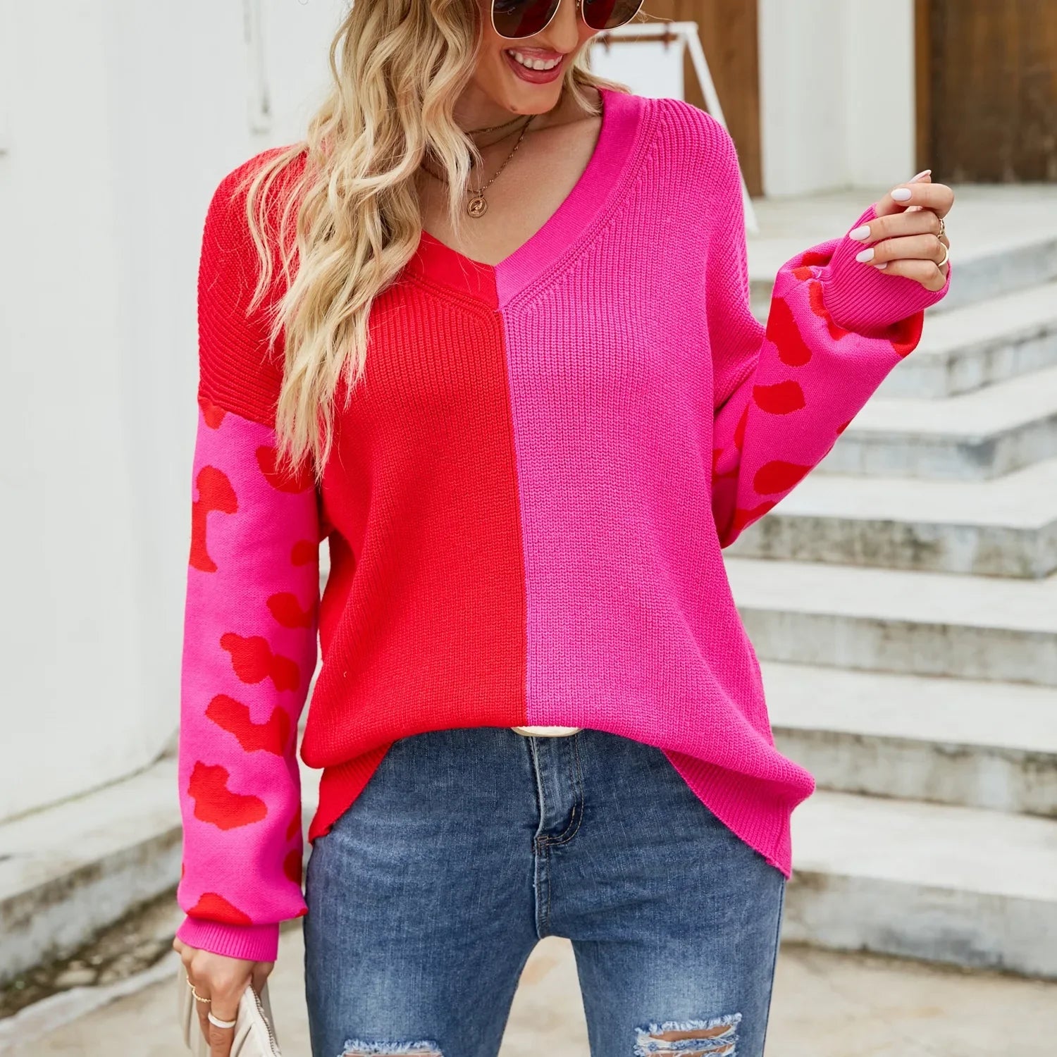 Pull haut en couleur pour femmes