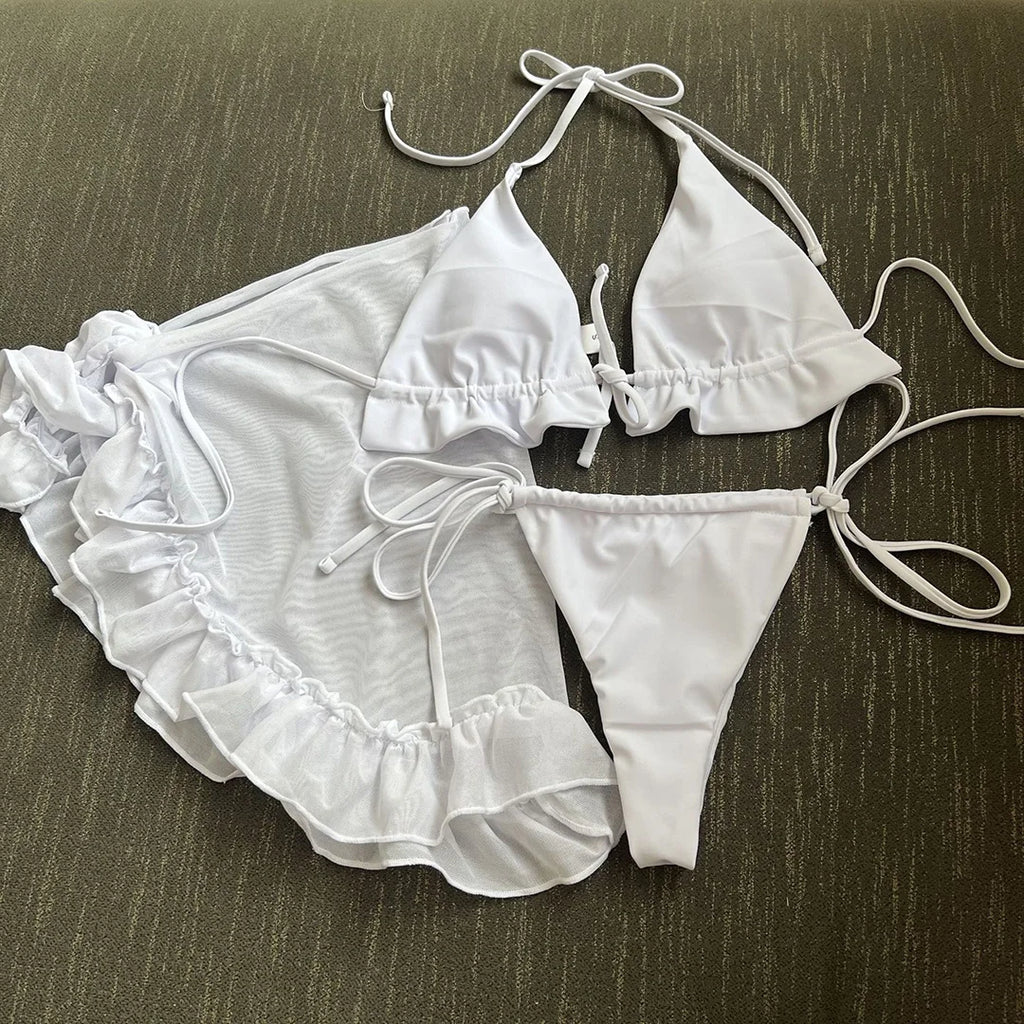 Maillot de bain trois pièces pour femme