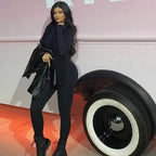 Combinaison polaire extensible et confortable à manches longues pour femmes