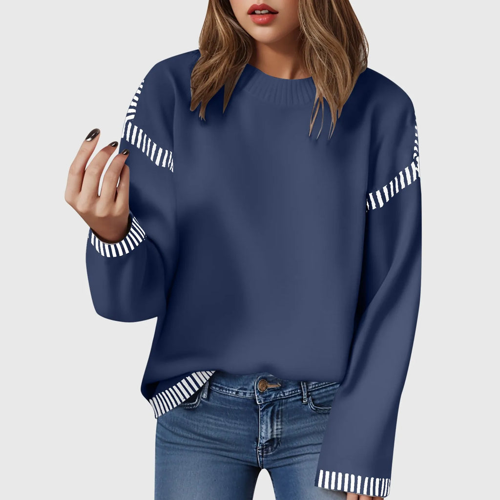 Pull ample à manches longues pour femmes
