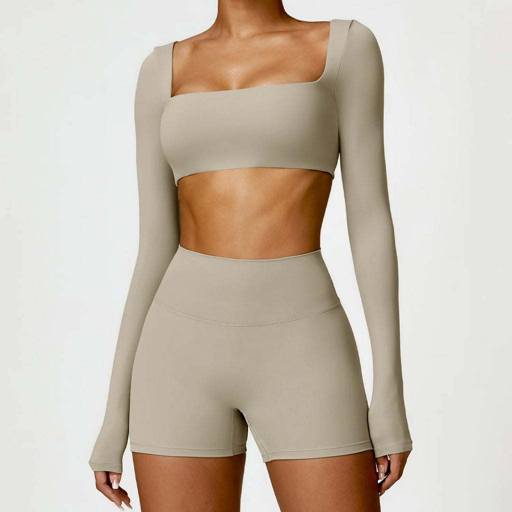 Ensemble 2 pièces de yoga sportif pour femmes