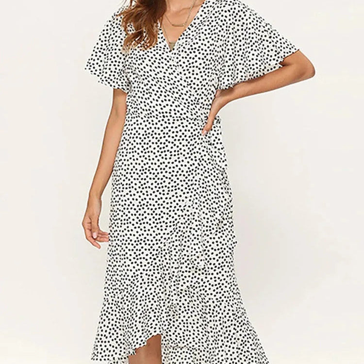 Robe longue en mousseline de soie pour femmes