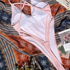 Maillot de bain une pièce avec string pour femmes