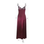 Robe longue en dentelle pour femmes