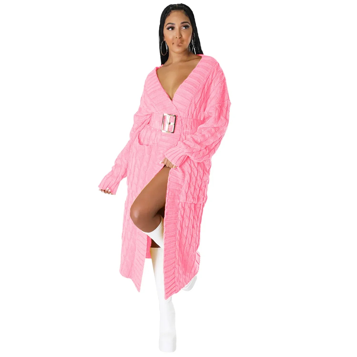 Pull-veste à manches longues sexy et décontracté pour femmes