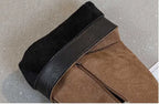 Bottes montantes en cuir synthétique pour femmes