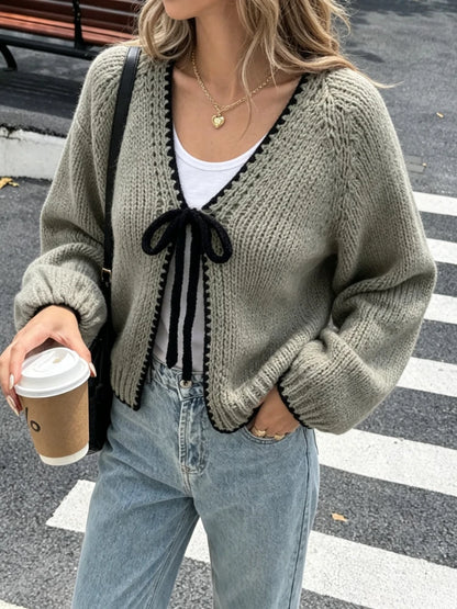 Pull Rétro Femme – Maille aux Couleurs Contrastées