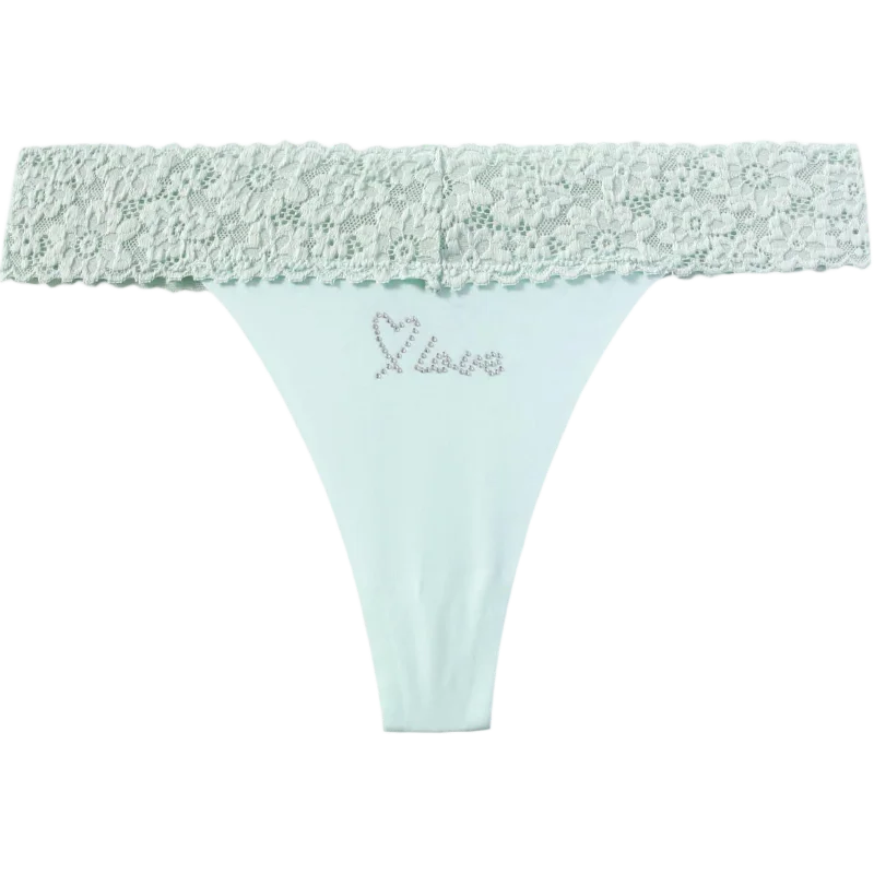 String avec dentelle strass pour femmes