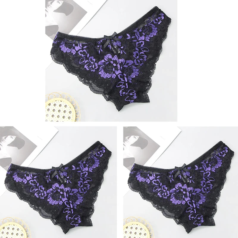 Lot de 3 culottes sexy pour femmes