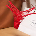 String taille basse transparent pour femmes