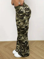 Pantalon taille haute à jambes larges pour femmes