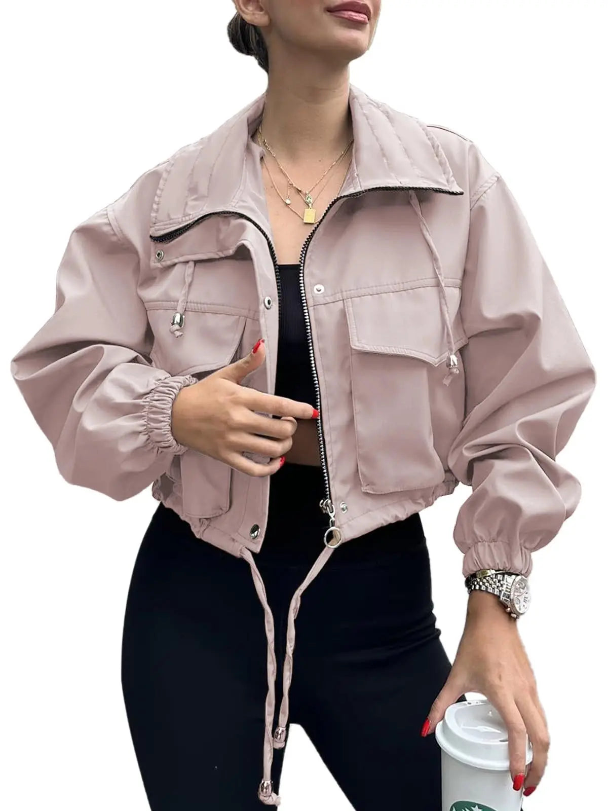 Veste courte d'automne pour femmes