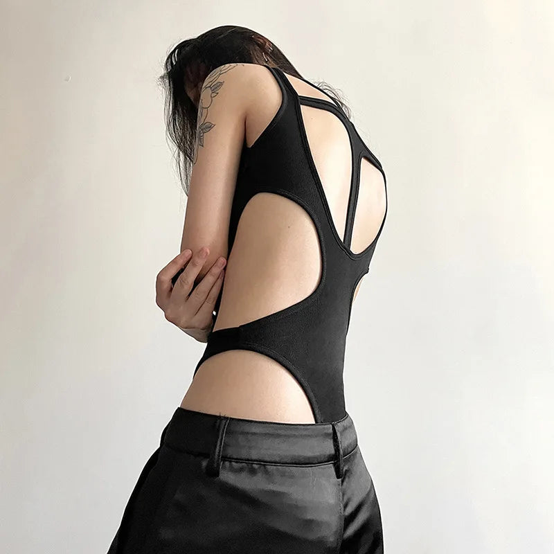 Body Noir Femme – Style Gothique Cyber